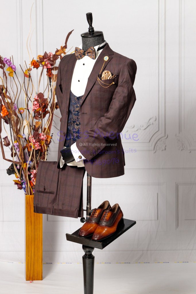 Chestnut Brown Wedding Suit