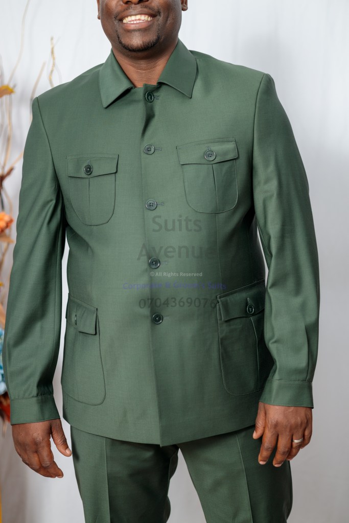 Command attention in royal blue. A Kaunda suit for leaders who set the pace.