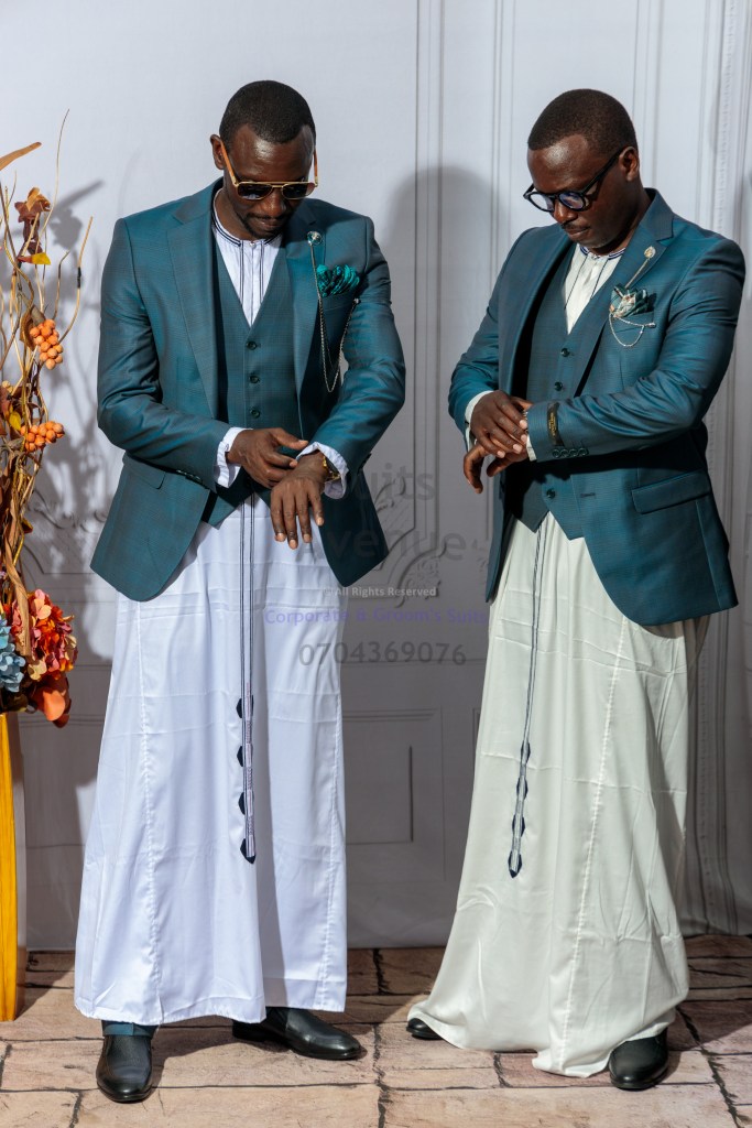 Kanzu for men in Kampala: 100% cotton, made in Turkey. 200,000 UGX at Suits Avenue, Insurance House. WhatsApp to reserve. Delivery across Uganda.