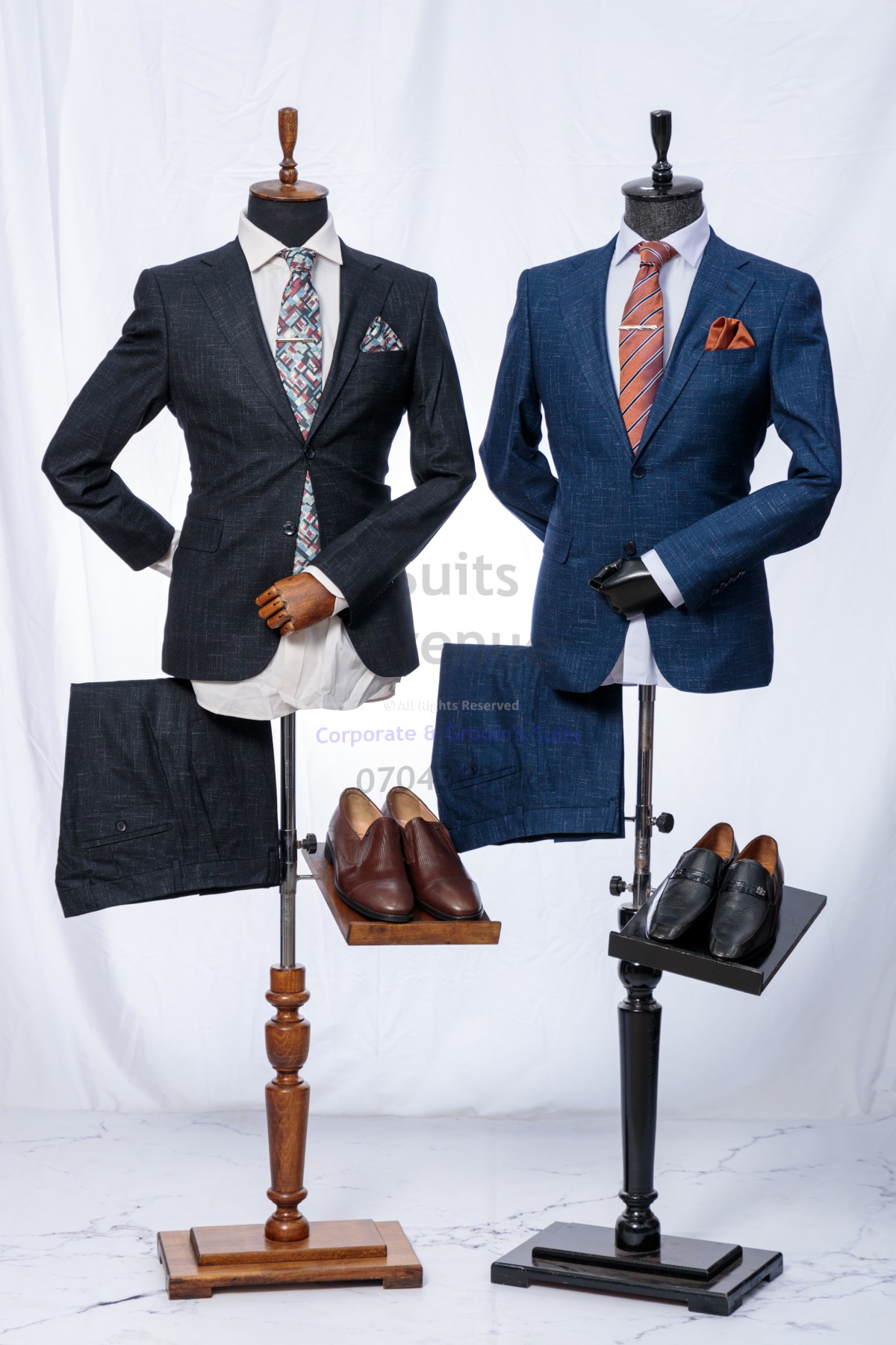 Grey Suit for Men with Wool Blended Fabric | Suits Avenue