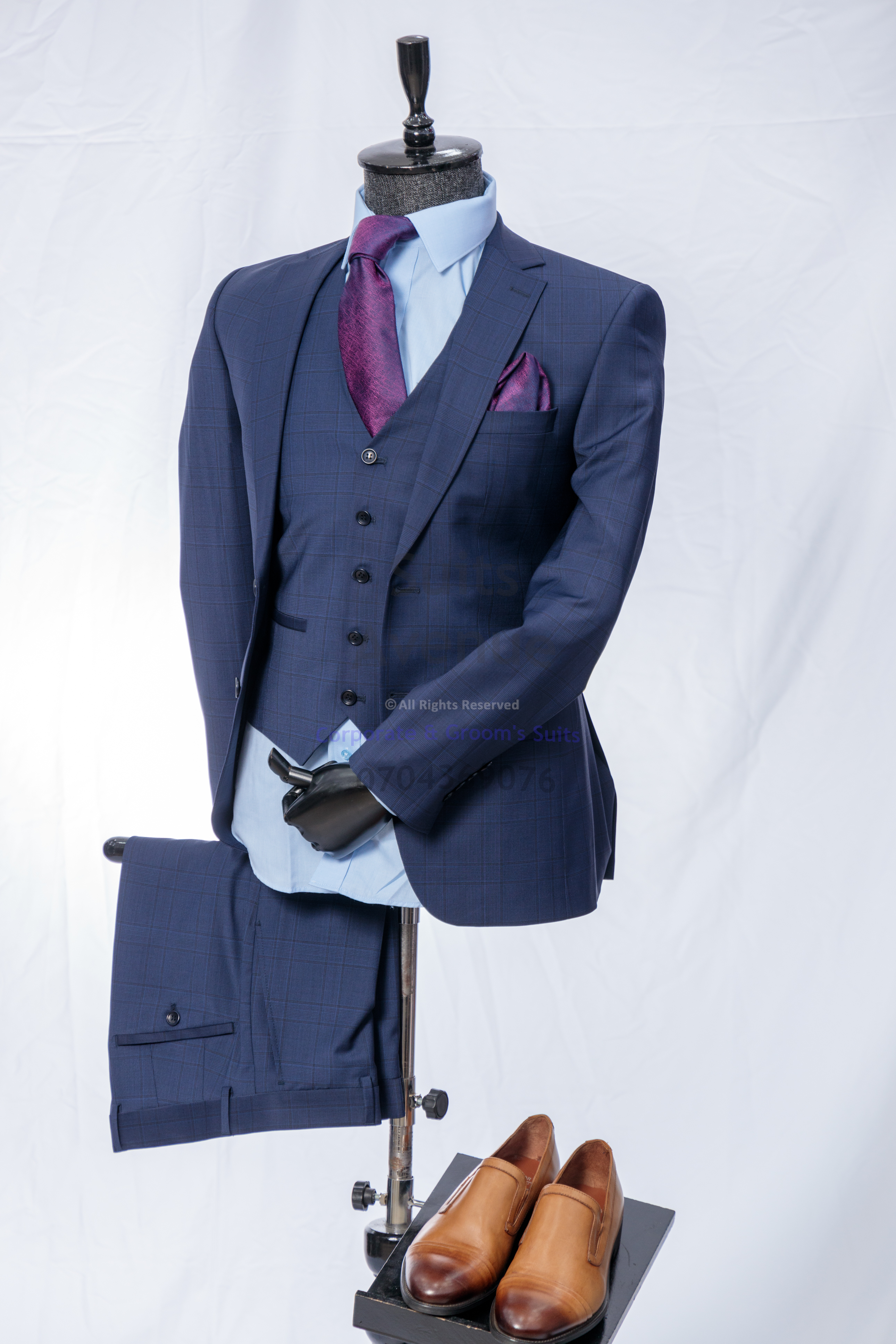Charcoal Wool Suit Men: Elevate Your Kampala Style — Part 3