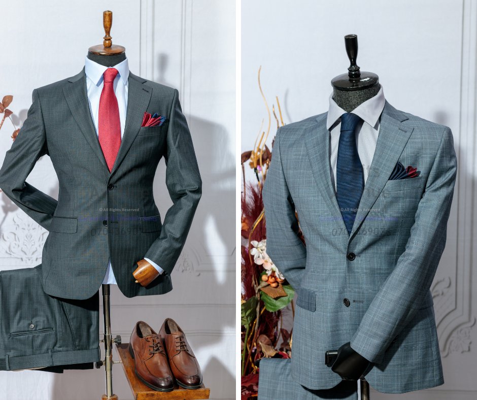 Charcoal Wool Suit Men: Elevate Your Kampala Style — Part 1