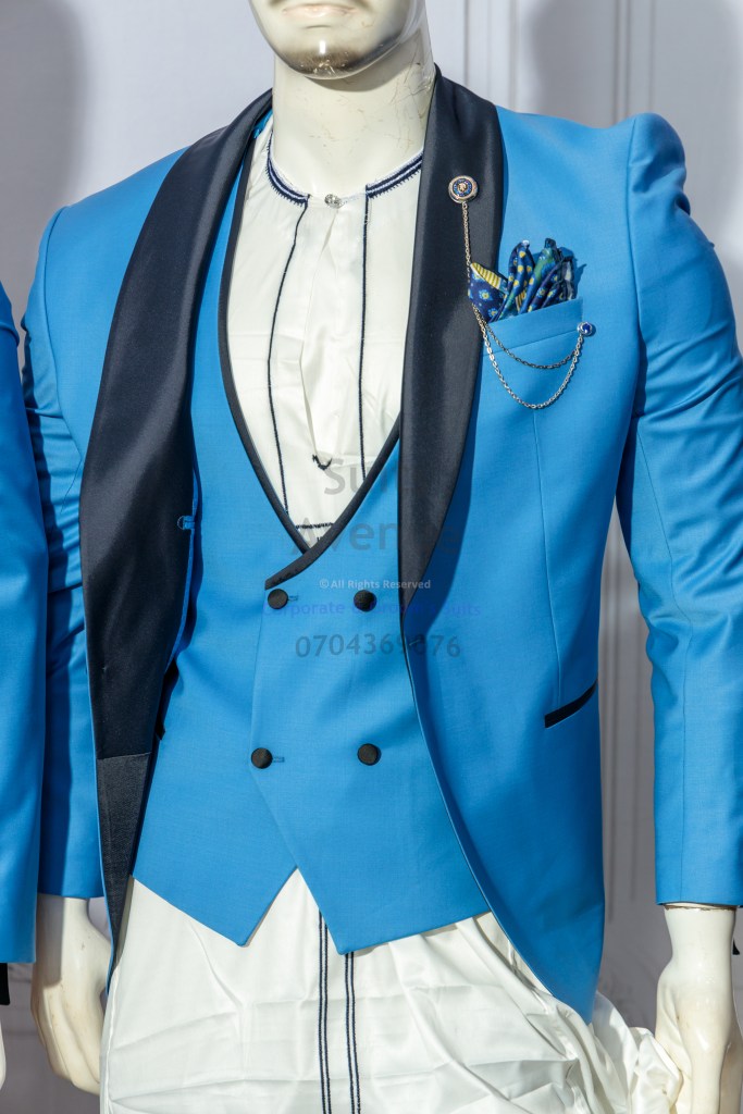 Formal groom styling with a wedding suit in Kampala