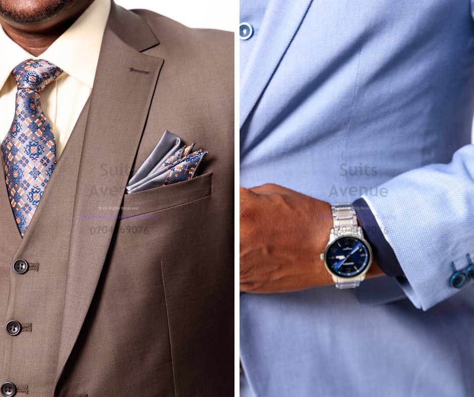 ## Quick Checklist and Next Step at Suits Avenue
Use this quick checklist to decide what to buy first:
- If you want one suit for most workdays: choose a single-breasted wool suit.
- If you want a stronger, more formal business look: choose a double-breasted wool suit.
- If you want extra polish for key meetings and events: choose a three-piece wool suit.
- If your event is black-tie or a formal evening: choose a tuxedo.

Buying and styling notes that help right away:
- Prioritize shoulder fit first; it sets the entire shape of the jacket.
- Make sure you can sit comfortably without pulling at the buttons.
- Choose a color that matches your weekly needs before picking bold patterns.

For a clear overview of suit options in Kampala and how to choose one for work, this guide gives helpful context. https://suitsavenue.blog/mens-suits-in-kampala/

Click the WhatsApp button to speak with Suits Avenue and get help choosing the right piece. — Part 3