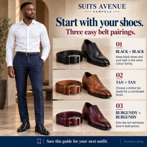 How to Match Belts and Shoes: A Guide for Men in Kampala